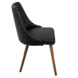 LumiSource Giovanni Chair - BLACK - Side