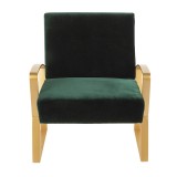 LumiSource Henley Lounge Chair - GREEN - Front