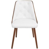 LumiSource Gianna Dining Chair - WHITE - Front