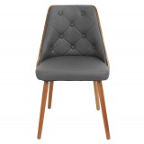 LumiSource Gianna Dining Chair - GREY - Front