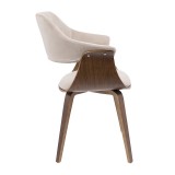 LumiSource Lucci Chair - TAN - Side