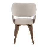LumiSource Lucci Chair - TAN - Rear