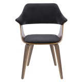 LumiSource Lucci Chair - BLACK - Front