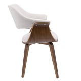 LumiSource Lucci Chair - CREAM - Side