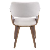 LumiSource Lucci Chair - CREAM - Rear