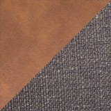 LumiSource Marche Two-Tone Chair - Set of 2 - Brown in Grey Fabric - Swatch
