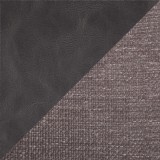 LumiSource Marche Two-Tone Chair - Set of 2 - Black in Grey Fabric - Swatch