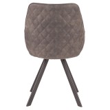 LumiSource Marche Chair - Set of 2 - DARK GREY - Rear