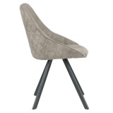 LumiSource Marche Chair - Set of 2 - STONE - Side