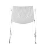 LumiSource Matcha Chair - Set of 2 - WHITE - Rear