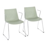 LumiSource Matcha Chair - Set of 2 - GREEN 