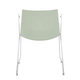 LumiSource Matcha Chair - Set of 2 - GREEN - Rear