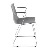 LumiSource Matcha Chair - Set of 2 - GREY - Side