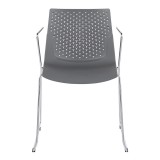 LumiSource Matcha Chair - Set of 2 - GREY - Front