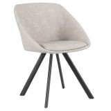 LumiSource Matisse Chair - Set of 2 - GREY - Perspective