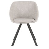 LumiSource Matisse Chair - Set of 2 - GREY - Front