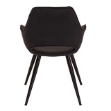 LumiSource Mustang Chair - Set of 2 - BLACK - Rear