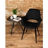 LumiSource Mustang Chair - Set of 2 - BLACK - Lifestyle