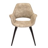 LumiSource Mustang Chair - Set of 2 - BEIGE - Front