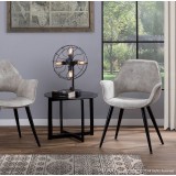 LumiSource Mustang Chair - Set of 2 - BEIGE - Lifestyle