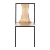 LumiSource Osaka Chair - Set of 4 - NATURAL - Front