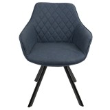 LumiSource Outlaw Chair - Set of 2 - BLUE - Front