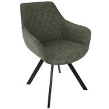 LumiSource Outlaw Chair - Set of 2 - GREEN - Perspective