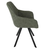 LumiSource Outlaw Chair - Set of 2 - GREEN - Side