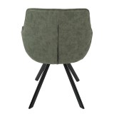 LumiSource Outlaw Chair - Set of 2 - GREEN - Rear