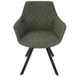 LumiSource Outlaw Chair - Set of 2 - GREEN - Front
