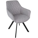 LumiSource Outlaw Chair - Set of 2 - GREY - Perspective