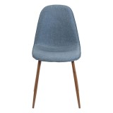 LumiSource Pebble Dining Chair - Set of 2 - BLUE - Front