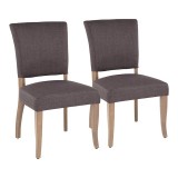 LumiSource Rita Dining Chair - Set of 2 - GREY