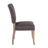 LumiSource Rita Dining Chair - Set of 2 - GREY - Side