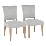 LumiSource Rita Dining Chair - Set of 2 - GREEN/GREY 