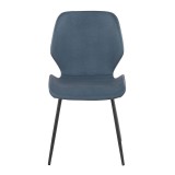 LumiSource Industrial Serena Chair - Set of 2 - BLUE -  Front
