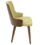 LumiSource Stella Chair - Set of 2 - GREEN - Side