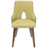 LumiSource Stella Chair - Set of 2 - GREEN - Front