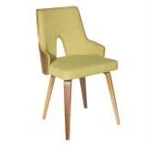 LumiSource Stella Chair - Set of 2 - GREEN - Perspective