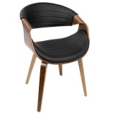 LumiSource Symphony Chair - Brown + Black - Perspective