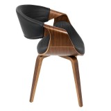 LumiSource Symphony Chair - Brown + Black - Side