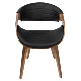 LumiSource Symphony Chair - Brown + Black - Front