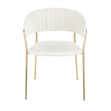 LumiSource Tania Chair - Set of 2 - WHITE - Front