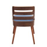 LumiSource Trevi Chair - BLUE - Rear