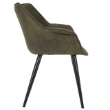 LumiSource Wrangler Chair - Set of 2 - GREEN - Side