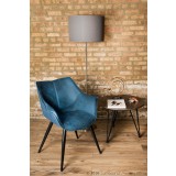LumiSource Wrangler Chair - Set of 2 - BLUE - Lifestyle