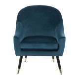 LumiSource Matisse Accent Chair - TEAL - Front