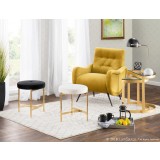 LumiSource Rafael Lounge Chair - YELLOW - Lifestyle