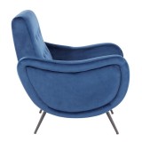 LumiSource Rafael Lounge Chair - BLUE - Side