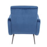 LumiSource Rafael Lounge Chair - BLUE - Rear